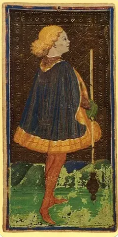 page of wands