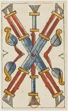 five of wands